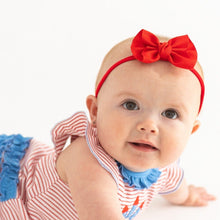  Anne Red Headband with Grosgrain Bow - Magnolia BabyHeadband