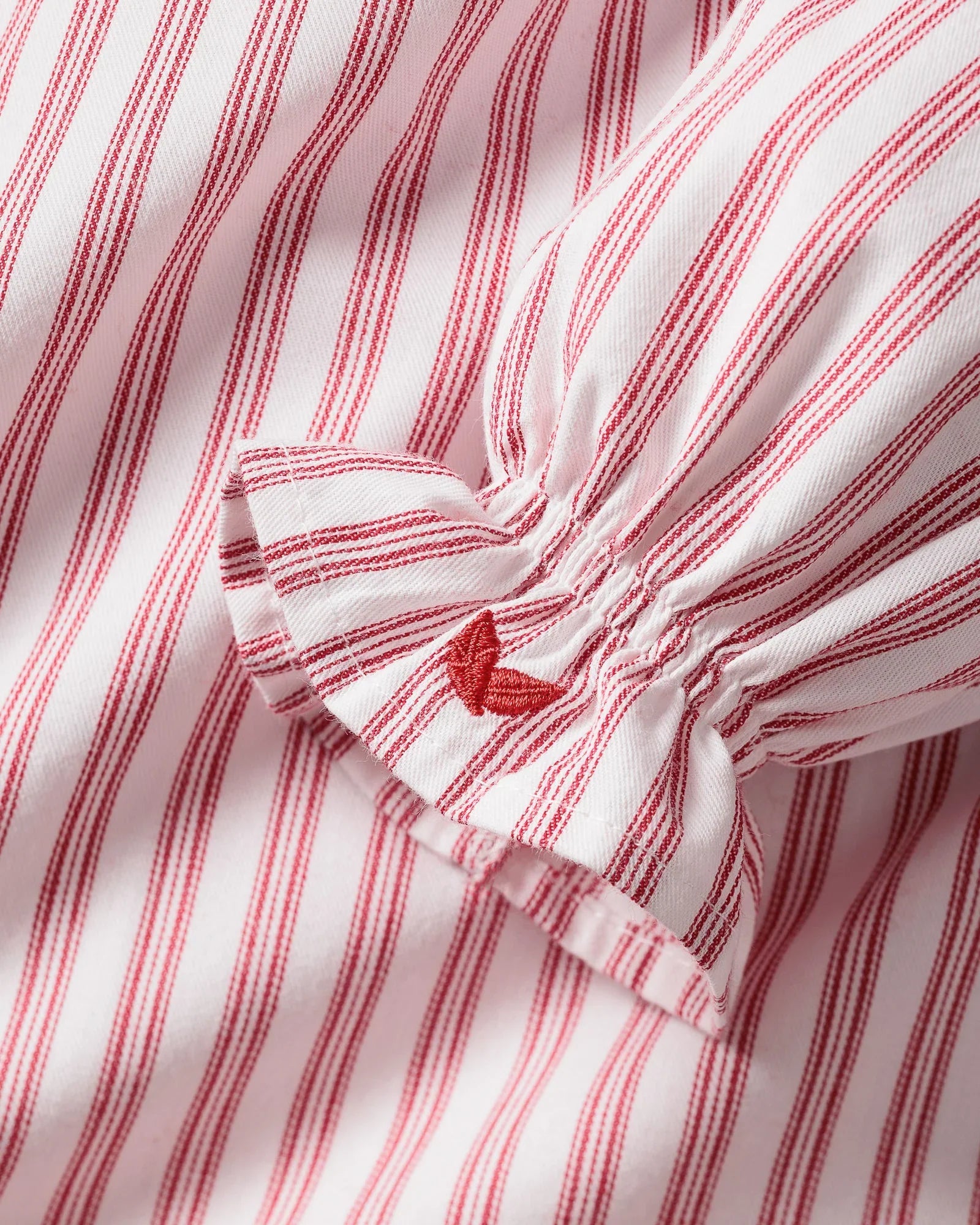 Antique Red Ticking Stripe Delphine Nightgown - Magnolia BabyNightdress