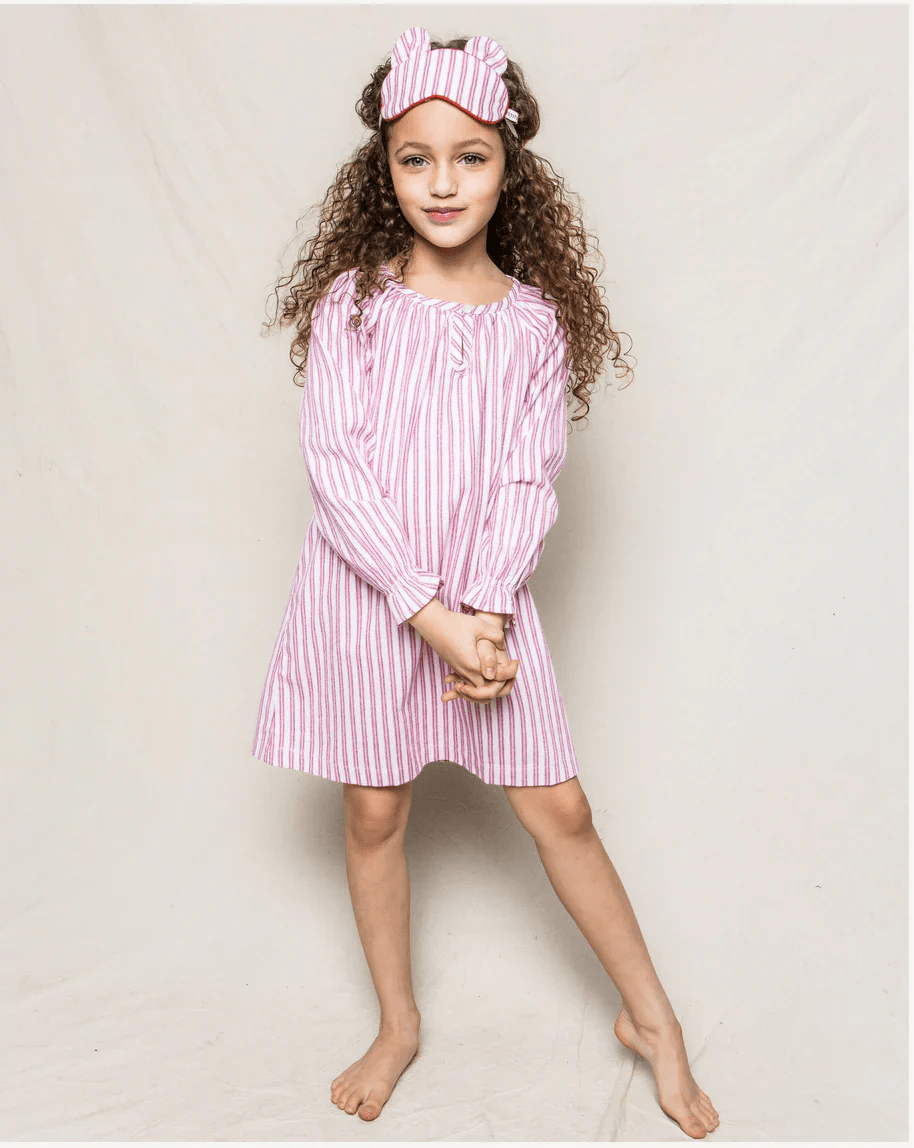 Antique Red Ticking Stripe Delphine Nightgown - Magnolia BabyNightdress