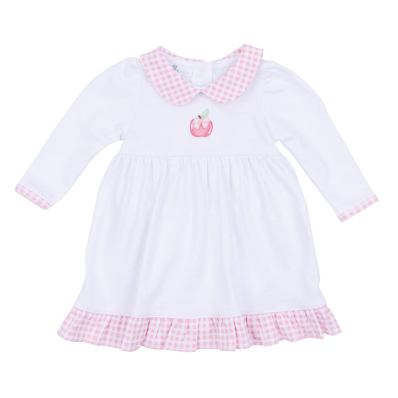 Apple of my Eye Collared Long Sleeve Dress - Magnolia BabyDress