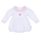 Apple of my Eye Collared Ruffle Long Sleeve Bubble - Magnolia BabyBubble