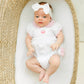 Apple of my Eye Collared Ruffle Short Sleeve Bubble - Magnolia BabyBubble