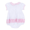 Apple of my Eye Collared Ruffle Short Sleeve Bubble - Magnolia BabyBubble