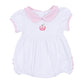 Apple of my Eye Collared Ruffle Short Sleeve Bubble - Magnolia BabyBubble