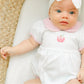 Apple of my Eye Collared Ruffle Short Sleeve Bubble - Magnolia BabyBubble