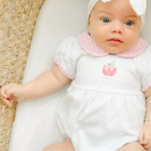 Apple of my Eye Collared Ruffle Short Sleeve Bubble - Magnolia BabyBubble
