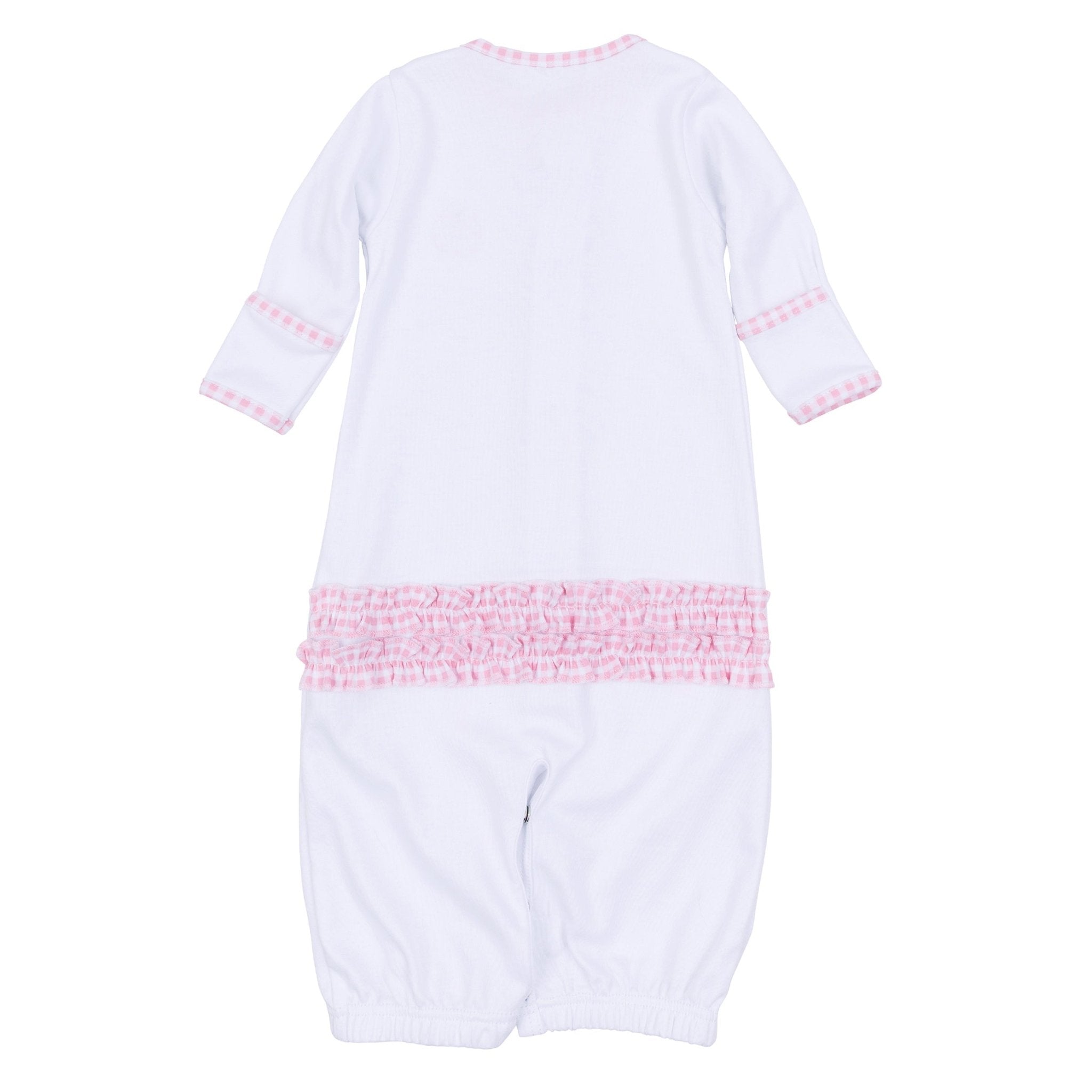 Apple of my Eye Embroidered Ruffle Converter - Magnolia BabyConverter Gown