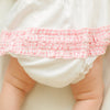 Apple of my Eye Embroidered Ruffle Short Sleeve Bubble - Magnolia BabyBubble