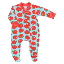  Apples Galore Zip Footie - Magnolia BabyFootie