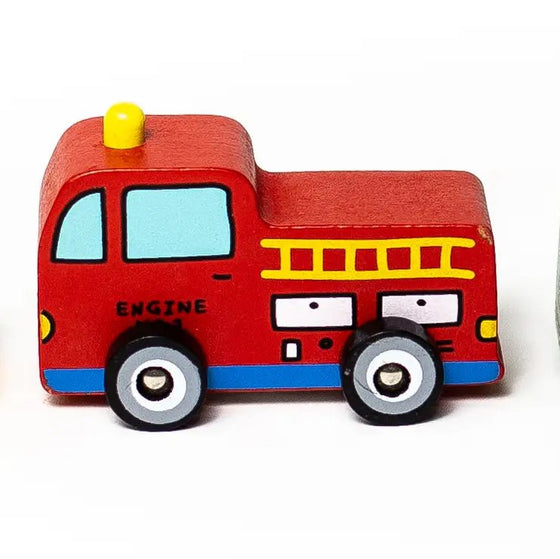 Around the Town Pull Back Cars - Magnolia BabyWooden Toy