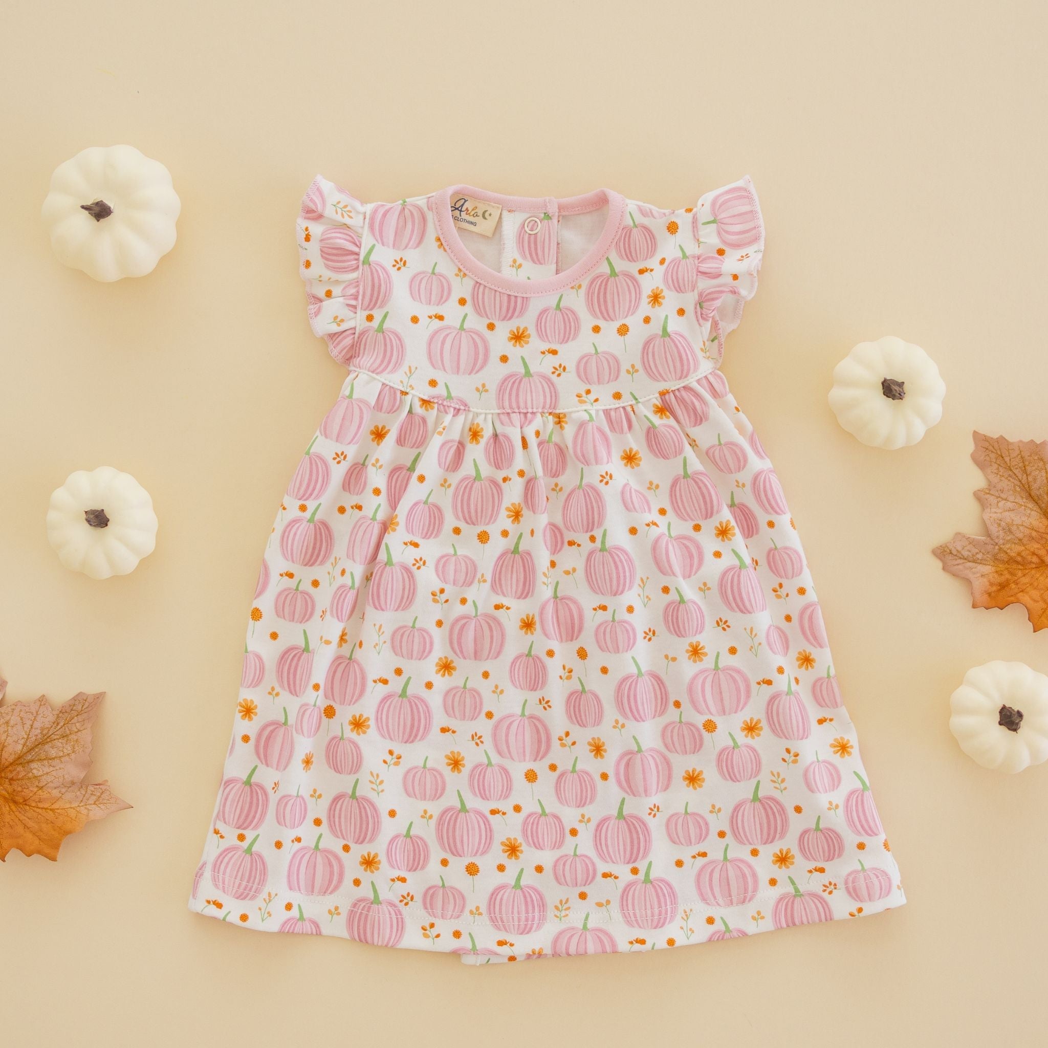 Autumn Blooms Flutters Dress - Magnolia BabyDress