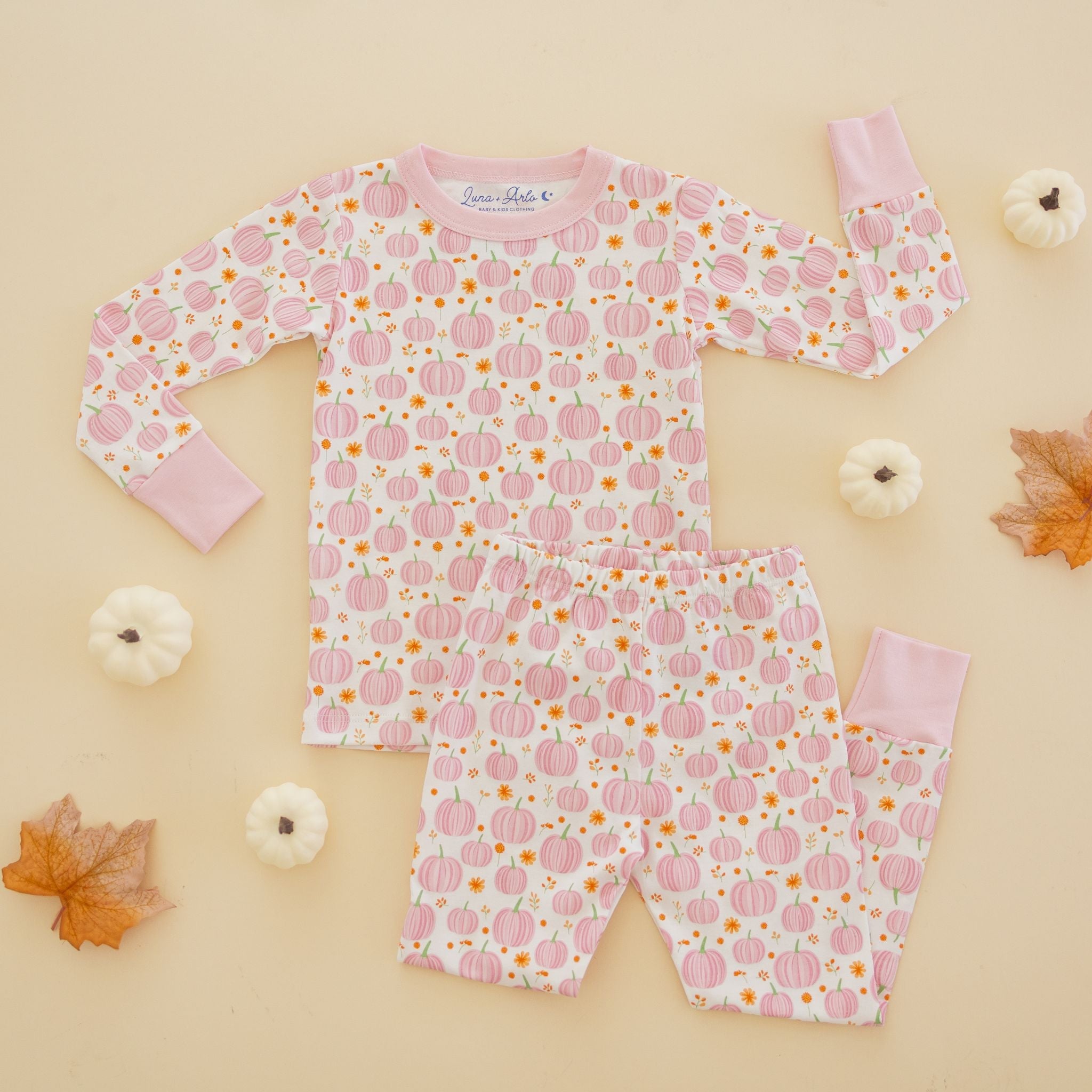 Autumn Blooms Long Pajamas - Magnolia BabyLong Pajamas