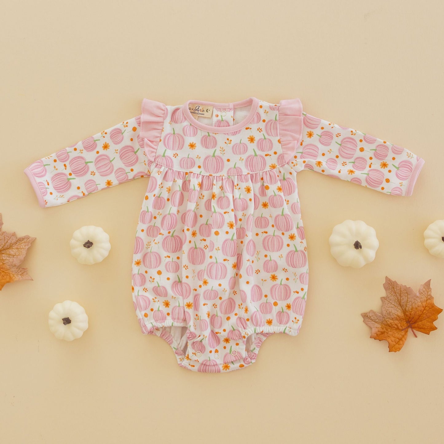 Autumn Blooms Long Sleeve Bubble - Magnolia BabyBubble