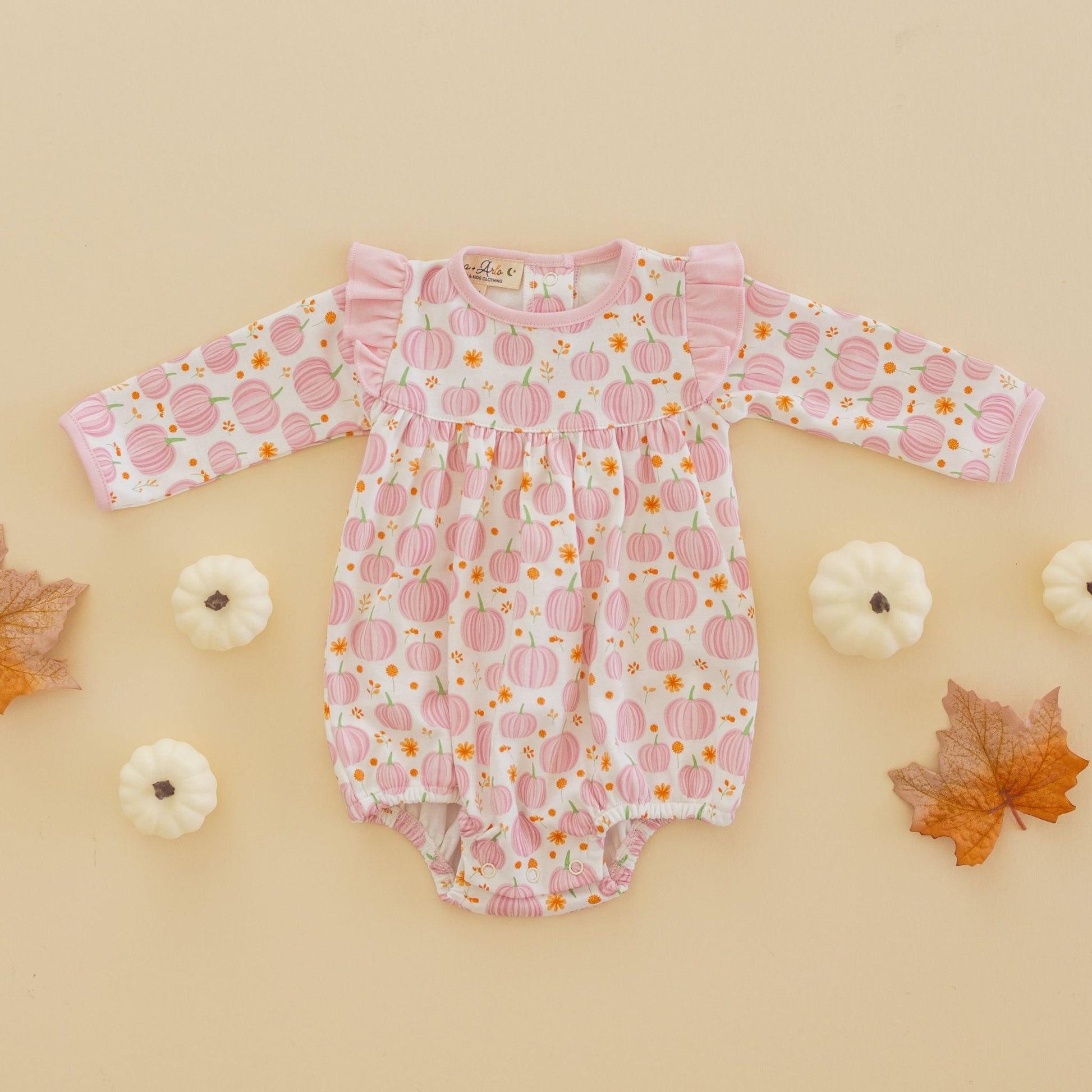 Autumn Blooms Long Sleeve Bubble - Magnolia BabyBubble
