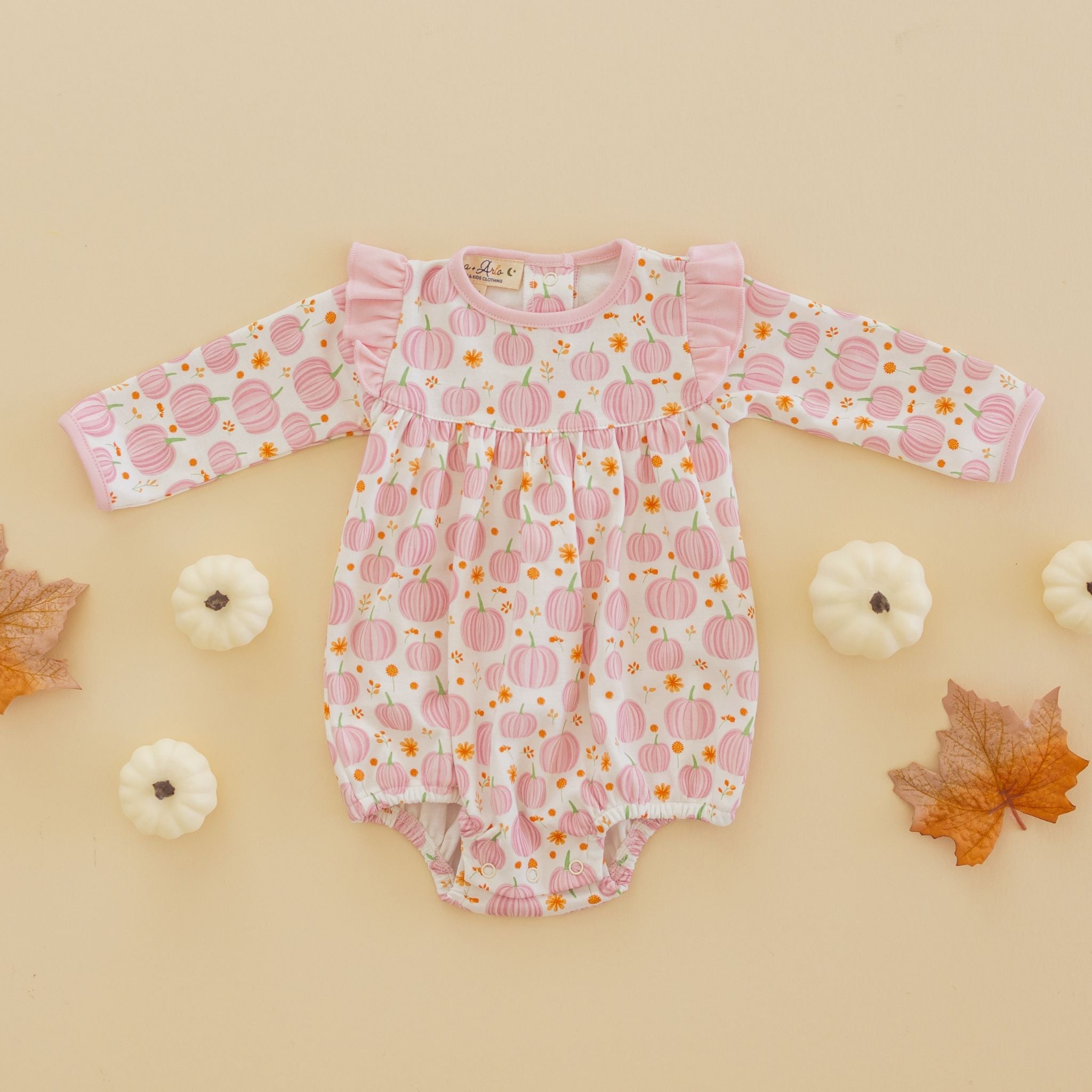Autumn Blooms Long Sleeve Bubble - Magnolia BabyBubble