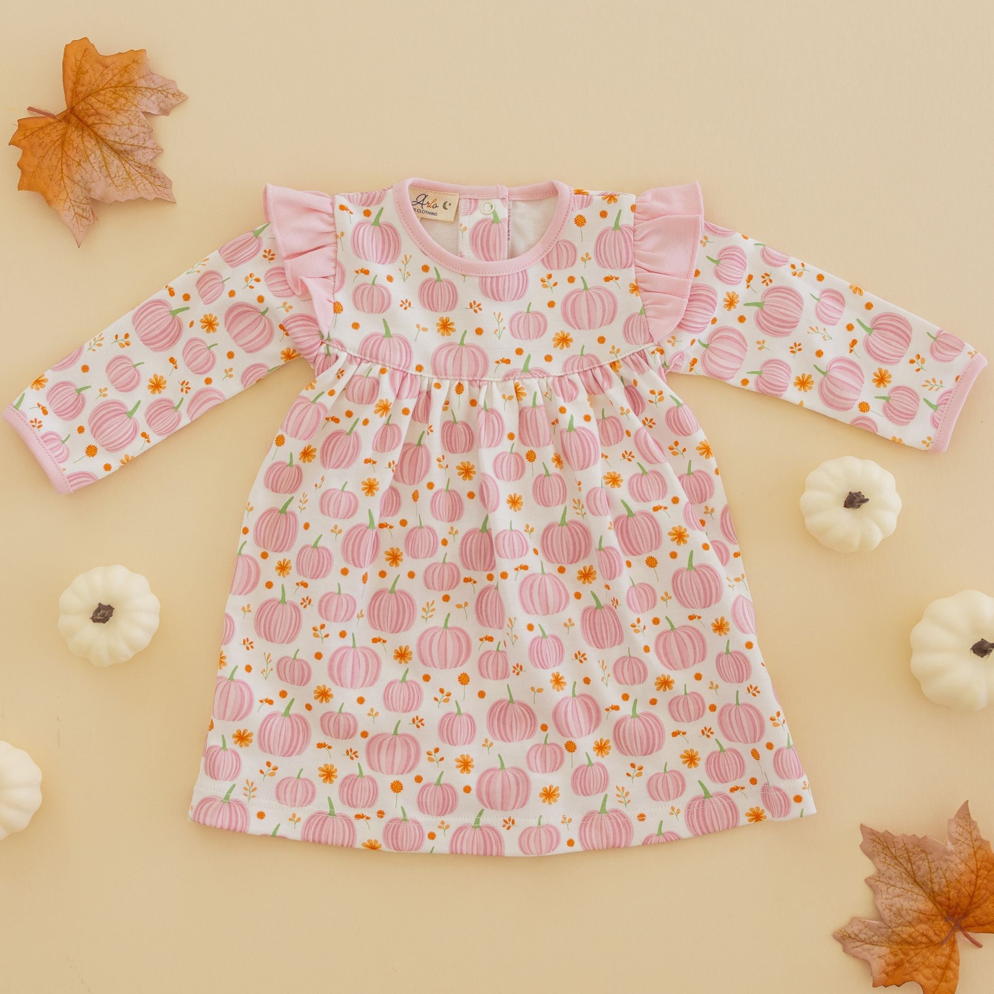 Autumn Blooms Long Sleeve Dress - Magnolia BabyDress