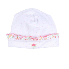 Autumn's Classics Pink Embroidered Ruffle Hat - Magnolia BabyHat