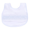 Ava and Archie Smocked Bib - Blue - Magnolia BabyBib