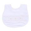 Ava and Archie Smocked Bib - Pink - Magnolia BabyBib