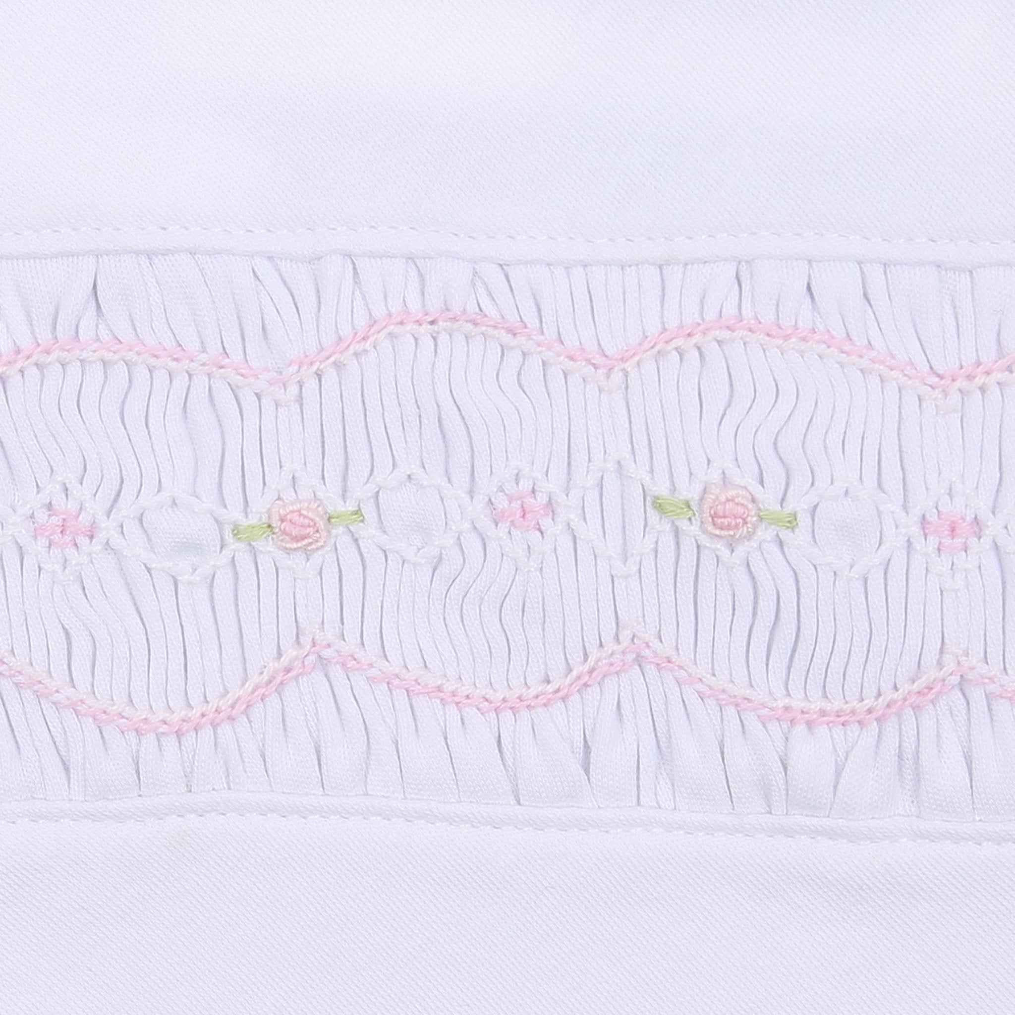 Ava and Archie Smocked Short Sleeve Diaper Cover Set - Pink - Magnolia BabyDiaper Cover