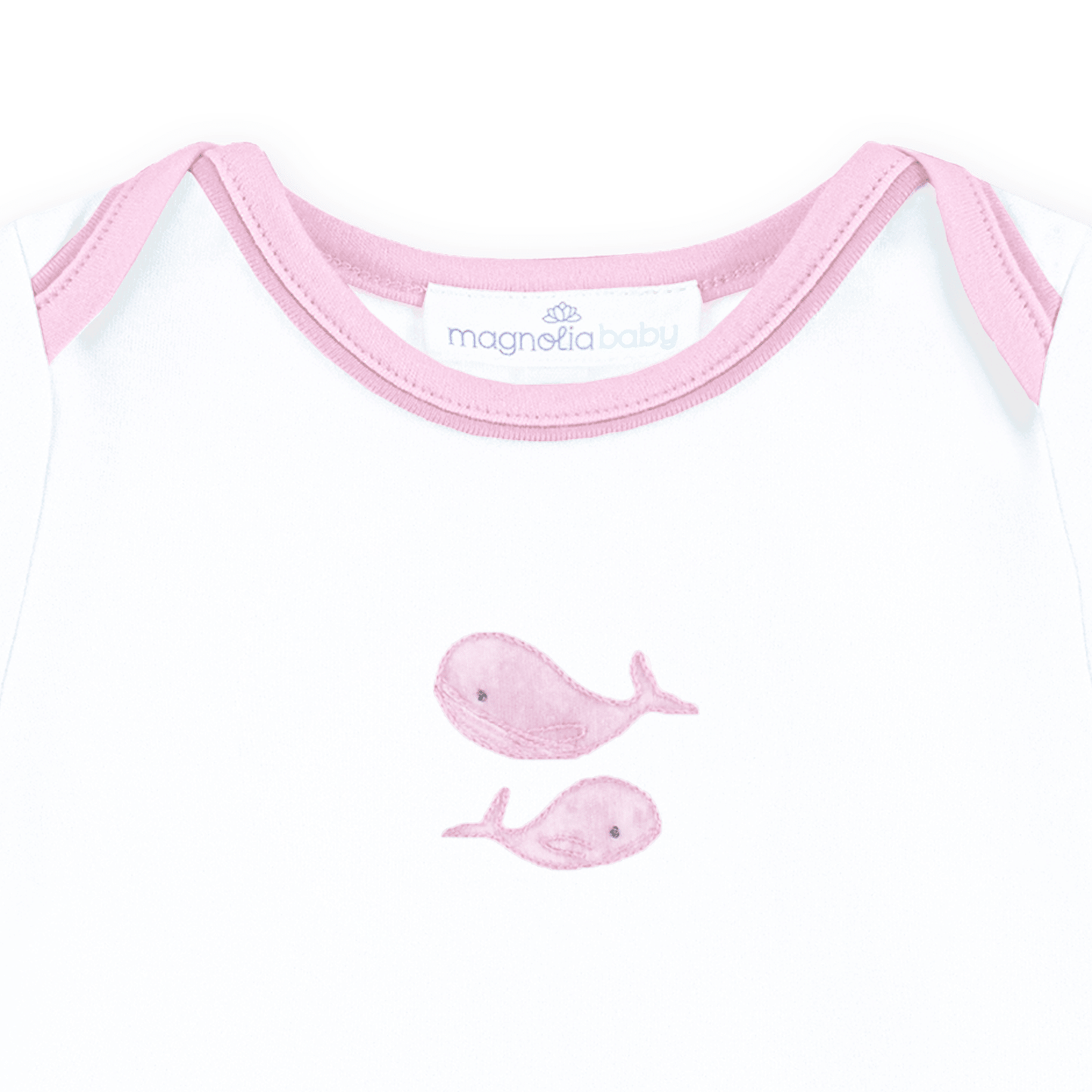 Azure Whales Bodysuit - Pink - Magnolia BabyBodysuit