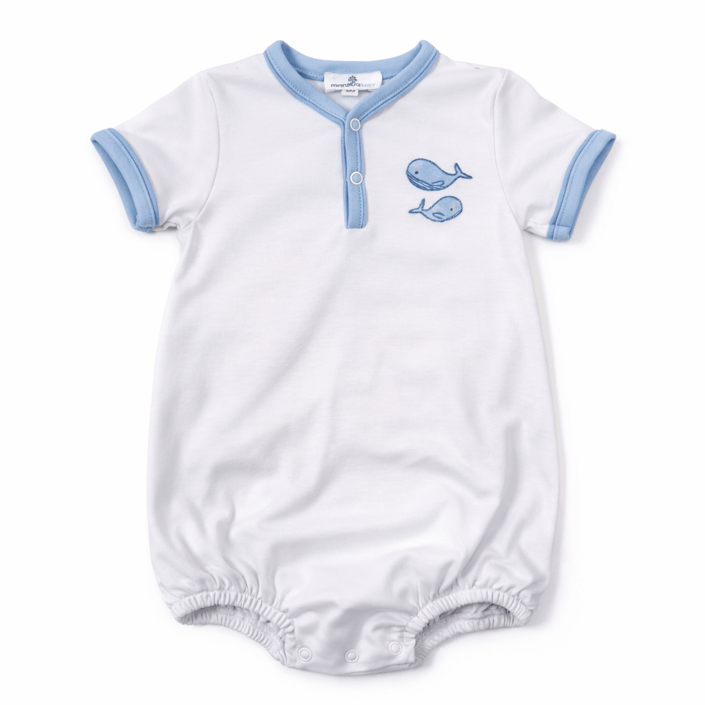 Azure Whales Bubble - Light Blue - Magnolia BabyBubble