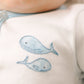 Azure Whales Bubble - Light Blue - Magnolia BabyBubble