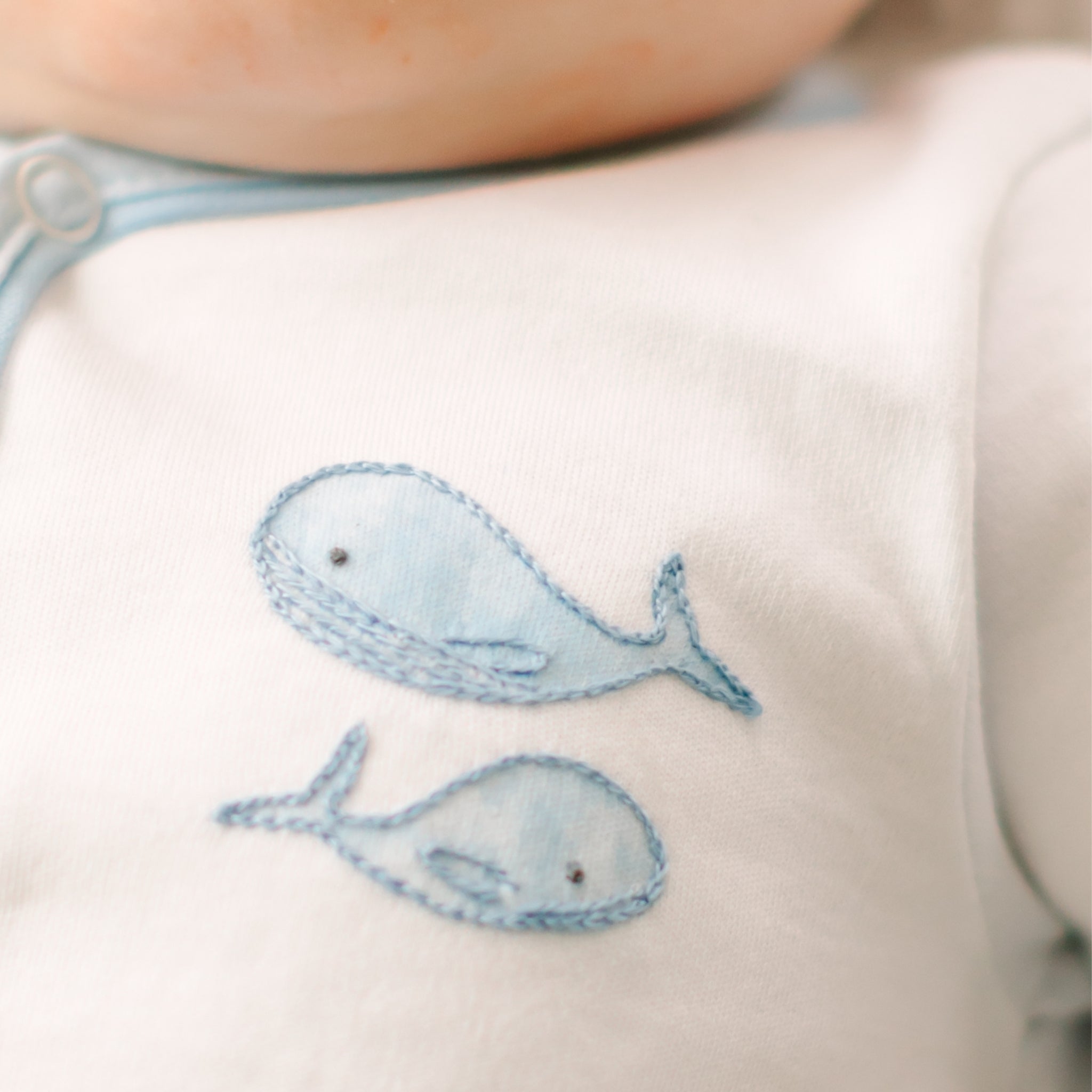 Azure Whales Bubble - Light Blue - Magnolia BabyBubble