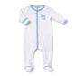 Azure Whales Footie - Light Blue - Magnolia BabyFootie
