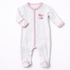Azure Whales Footie - Pink - Magnolia BabyFootie