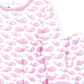 Azure Whales Long Pajamas - Pink - Magnolia BabyLong Pajamas