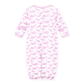 Azure Whales Print Converter - Pink - Magnolia BabyConverter Gown
