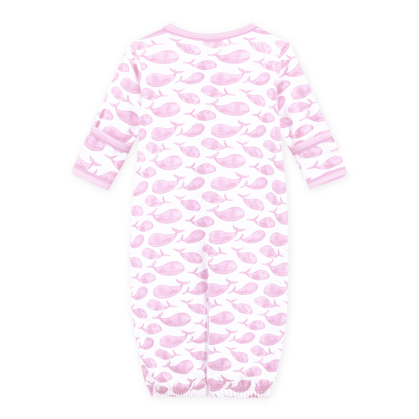 Azure Whales Print Converter - Pink - Magnolia BabyConverter Gown