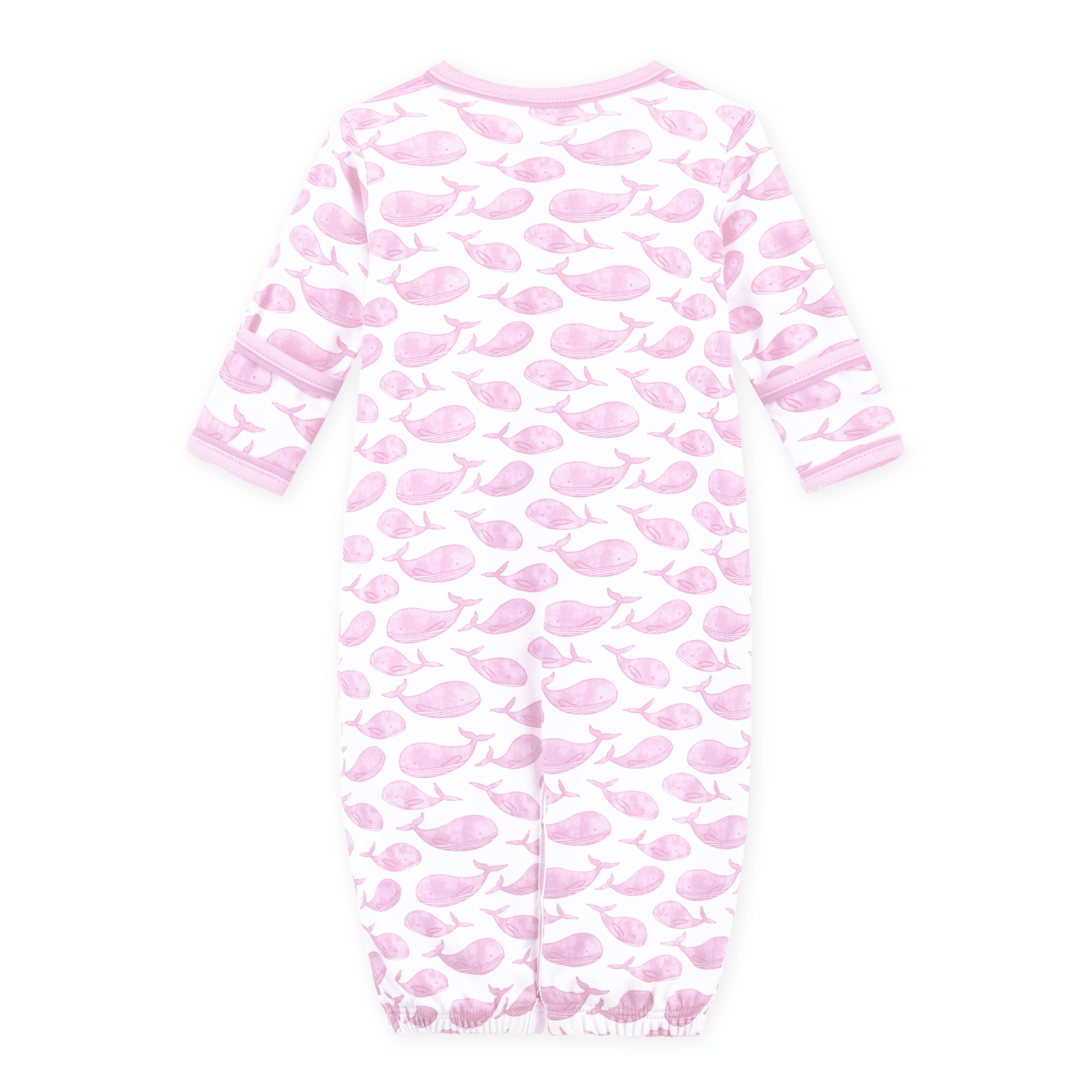 Azure Whales Print Converter - Pink - Magnolia BabyConverter Gown