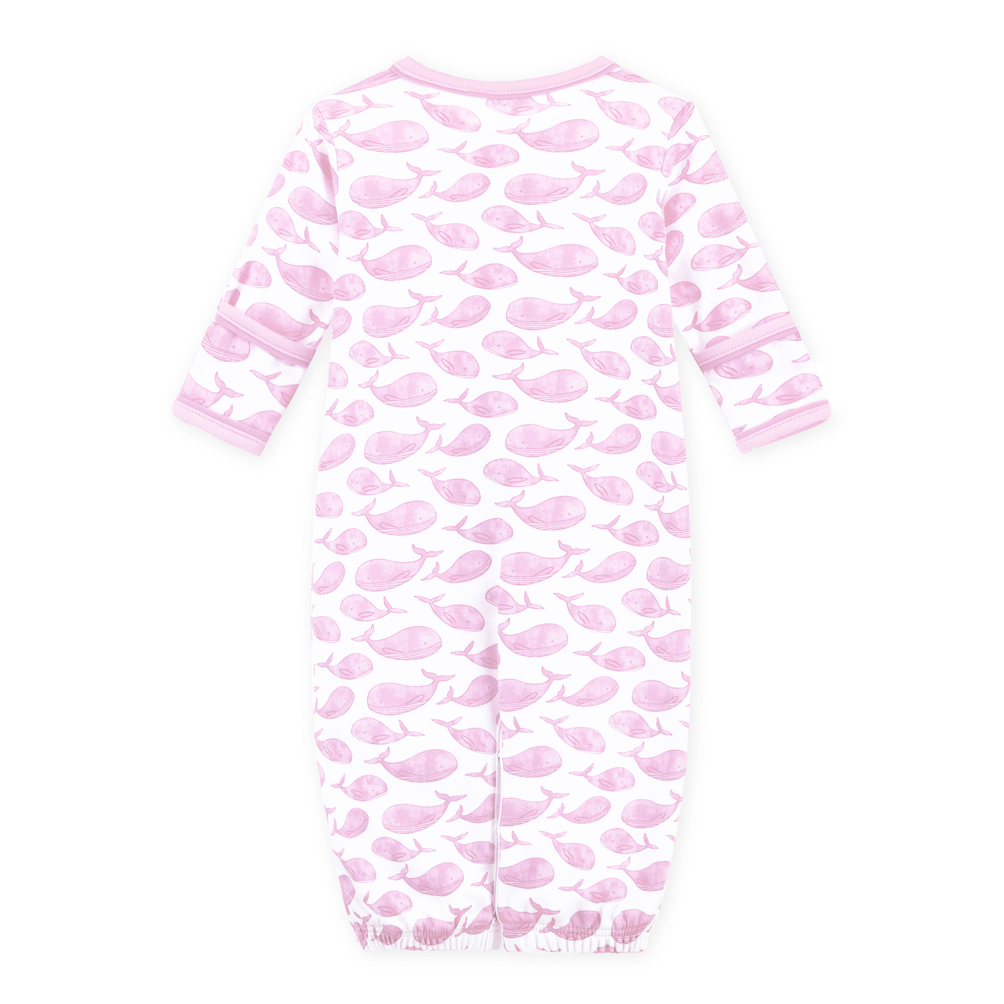 Azure Whales Print Converter - Pink - Magnolia BabyConverter Gown