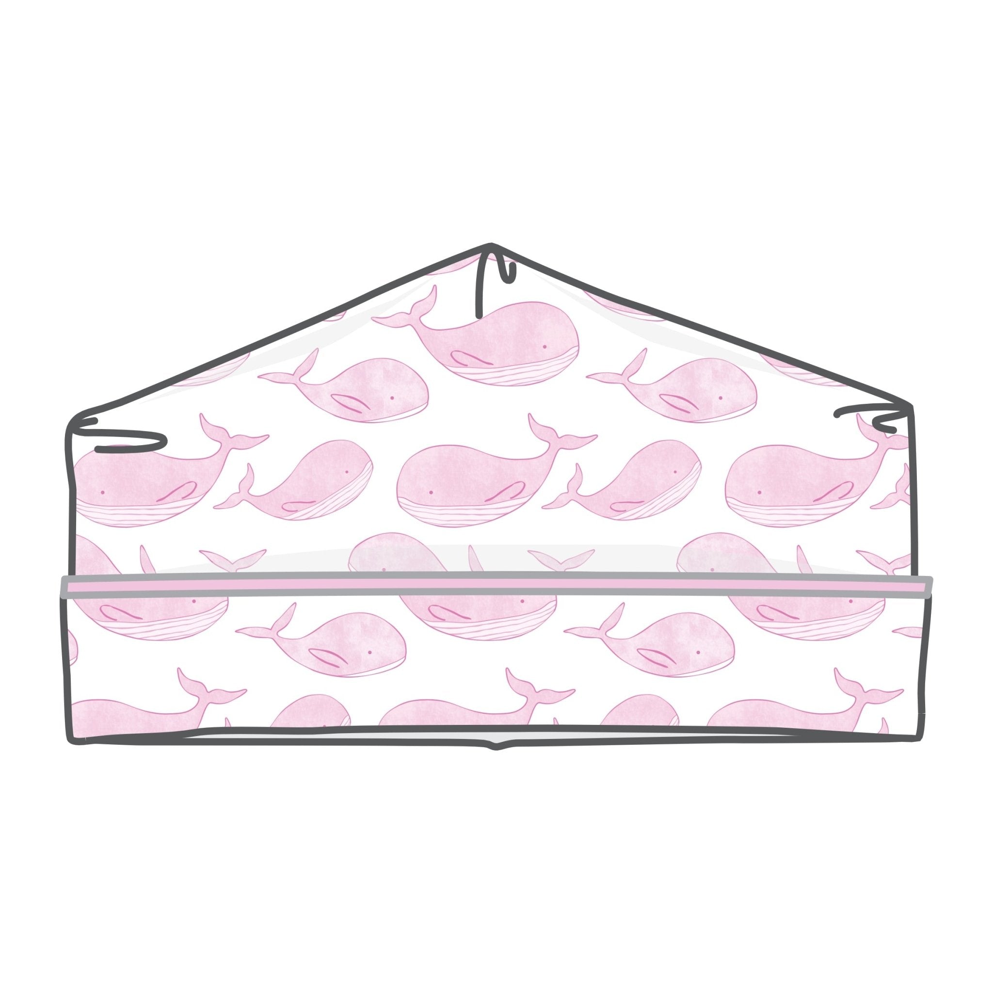 Azure Whales Print Hat - Pink - Magnolia BabyHat
