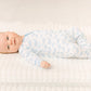 Azure Whales Print Zip Footie - Light Blue - Magnolia BabyFootie