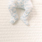 Azure Whales Print Zip Footie - Light Blue - Magnolia BabyFootie