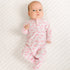 Azure Whales Print Zip Footie - Pink - Magnolia BabyFootie