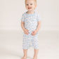 Azure Whales Short Pajamas - Light Blue - Magnolia BabyShort Pajamas