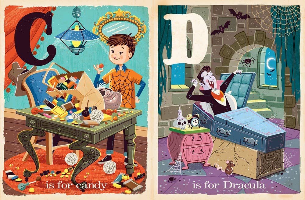 Gibbs Smith_B is for Boo: A Halloween Alphabet Board Book_2