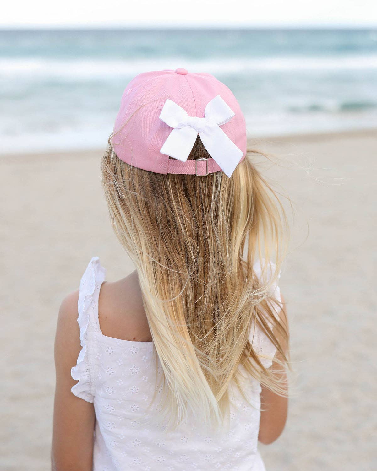 Big Sister Baseball Hat with Bow