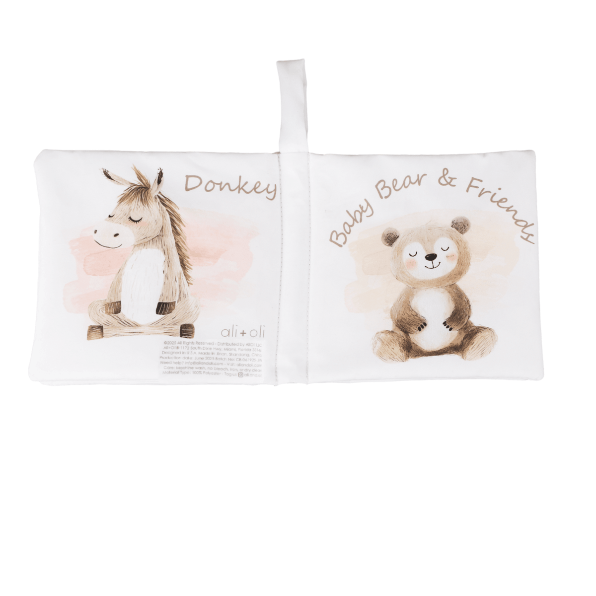 Ali+Oli_Baby Bear and Friends – Crinkle Cloth Soft Baby Book Gift_7