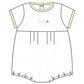 Baby Bee Embroidered Short Sleeve Bubble - Magnolia BabyBubble