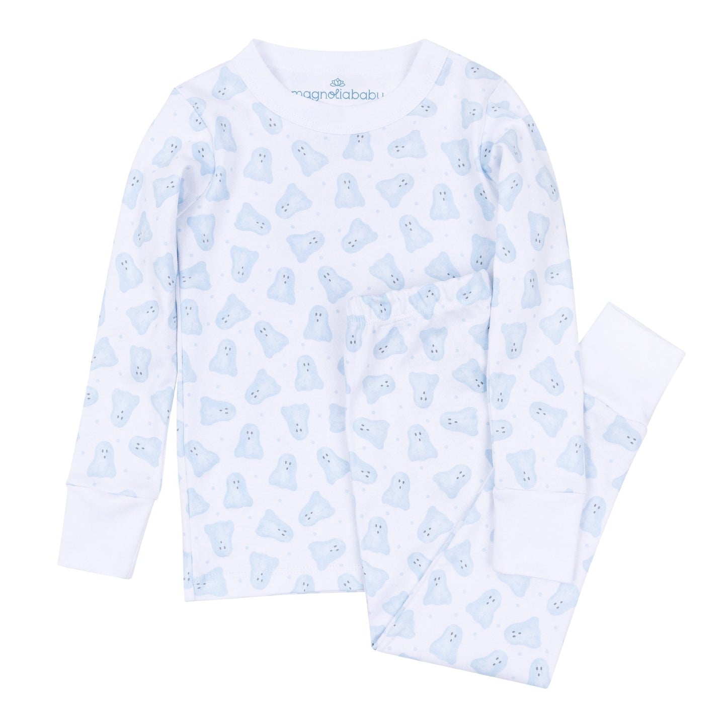 Magnolia Baby_Baby Boo Long Pajamas - Light Blue_2