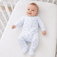 Magnolia Baby_Baby Boo Print Zip Footie - Light Blue_1