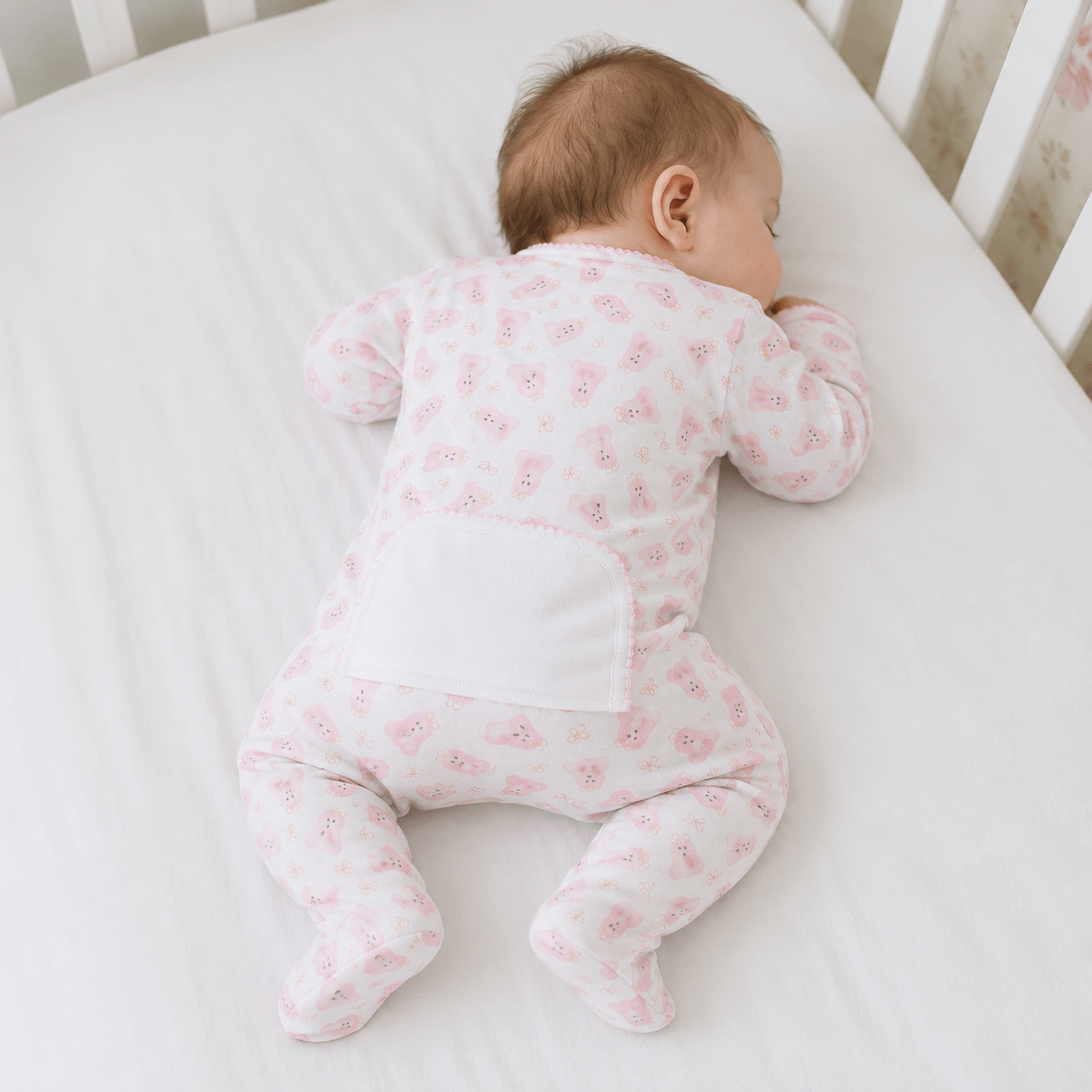 Magnolia Baby_Baby Boo Print Zip Footie with Flap - Pink_2