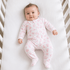 Magnolia Baby_Baby Boo Print Zip Footie with Flap - Pink_1