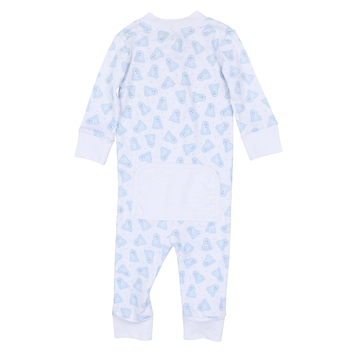 Magnolia Baby_Baby Boo Zip Pajamas - Light Blue_2