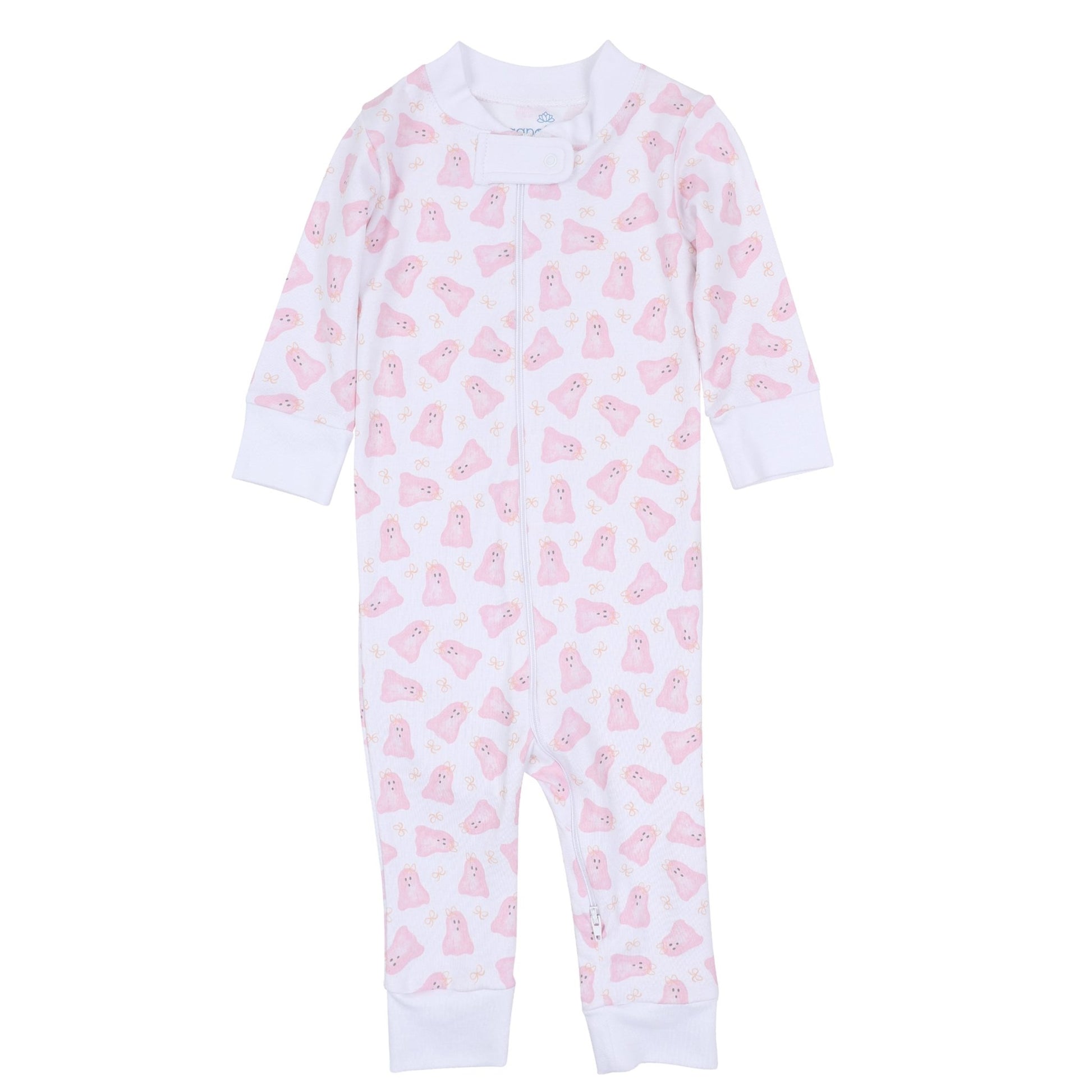 Magnolia Baby_Baby Boo Zip Pajamas - Pink_1